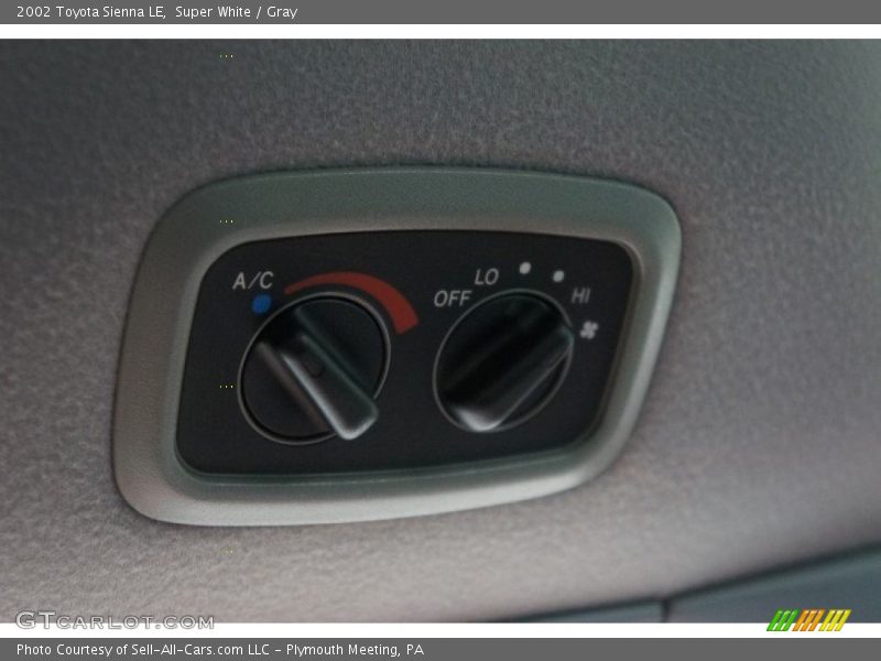 Super White / Gray 2002 Toyota Sienna LE