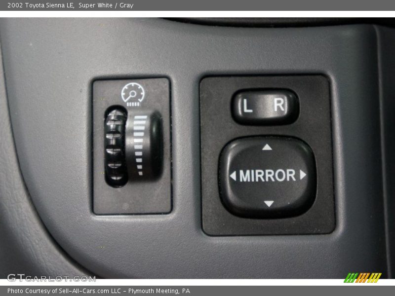 Super White / Gray 2002 Toyota Sienna LE