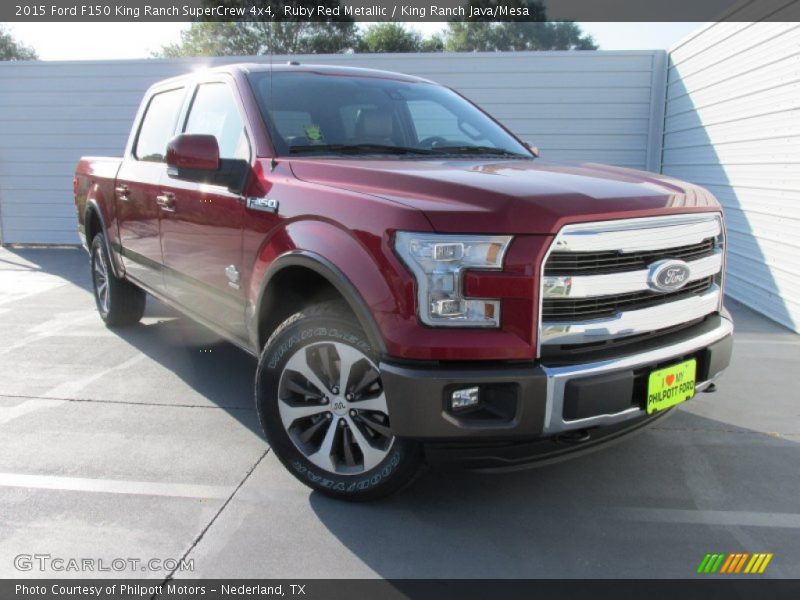 Ruby Red Metallic / King Ranch Java/Mesa 2015 Ford F150 King Ranch SuperCrew 4x4