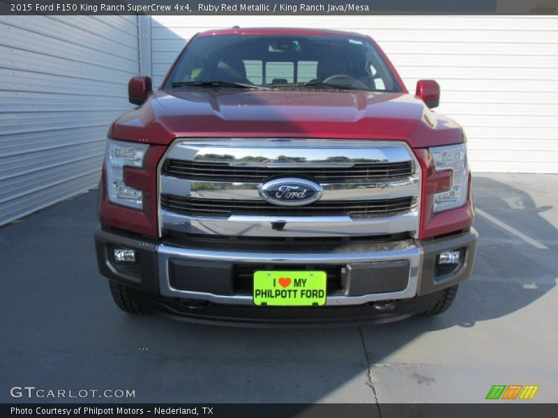 Ruby Red Metallic / King Ranch Java/Mesa 2015 Ford F150 King Ranch SuperCrew 4x4