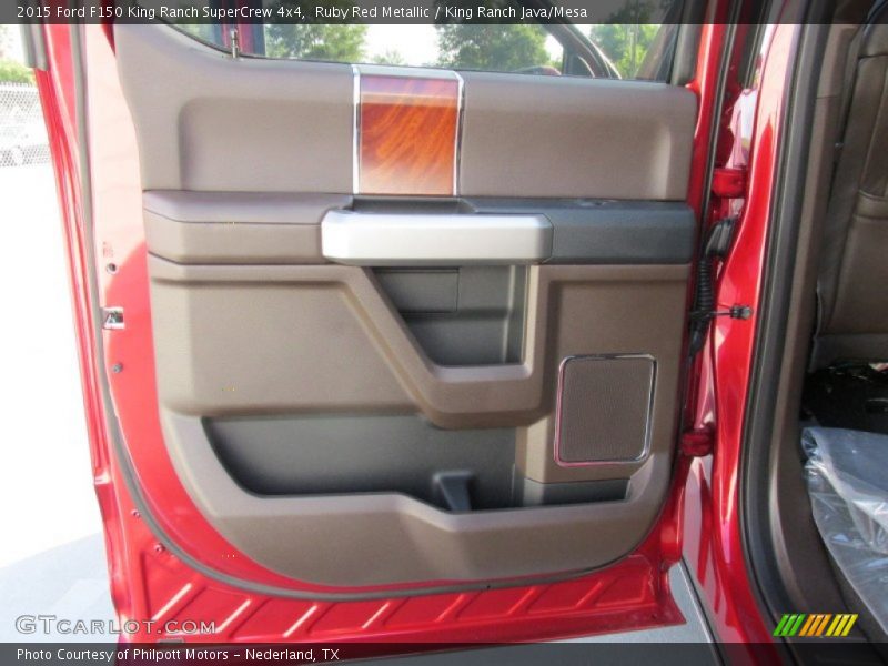 Ruby Red Metallic / King Ranch Java/Mesa 2015 Ford F150 King Ranch SuperCrew 4x4