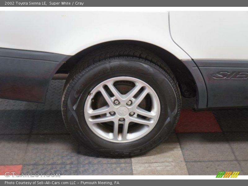 Super White / Gray 2002 Toyota Sienna LE