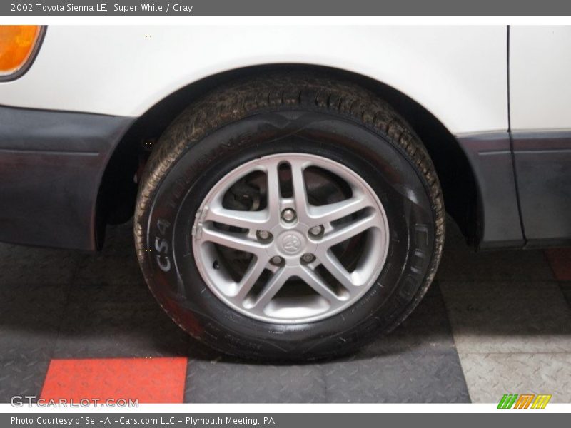 Super White / Gray 2002 Toyota Sienna LE