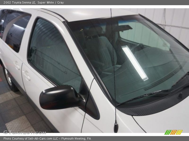 Super White / Gray 2002 Toyota Sienna LE