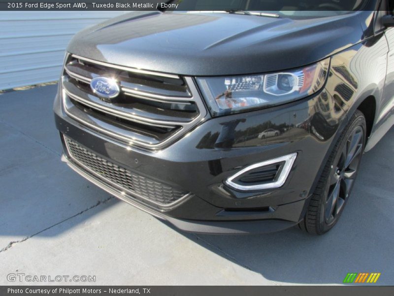 Tuxedo Black Metallic / Ebony 2015 Ford Edge Sport AWD