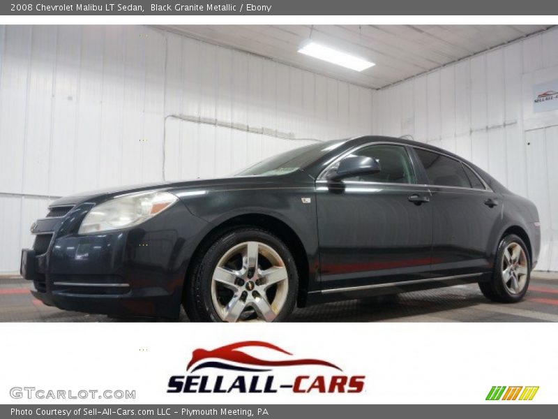 Black Granite Metallic / Ebony 2008 Chevrolet Malibu LT Sedan