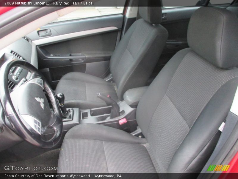Rally Red Pearl / Beige 2009 Mitsubishi Lancer ES