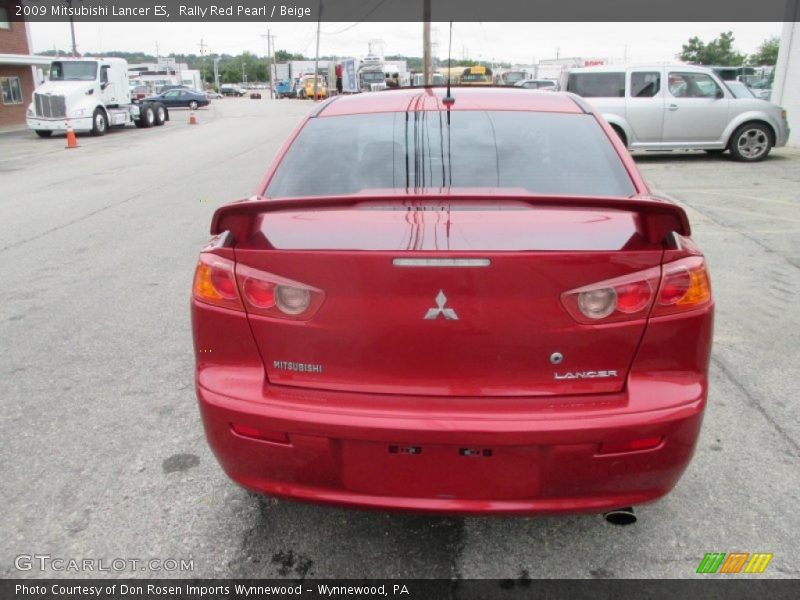 Rally Red Pearl / Beige 2009 Mitsubishi Lancer ES