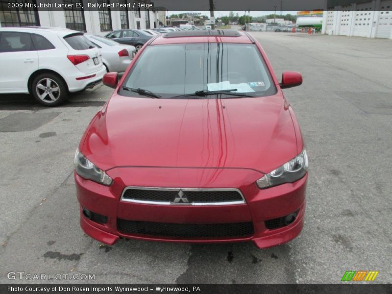 Rally Red Pearl / Beige 2009 Mitsubishi Lancer ES