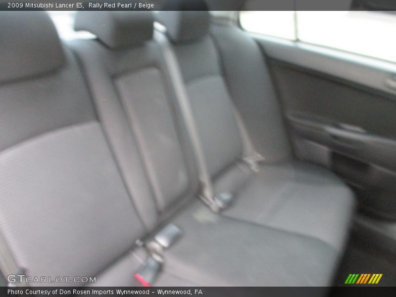 Rally Red Pearl / Beige 2009 Mitsubishi Lancer ES
