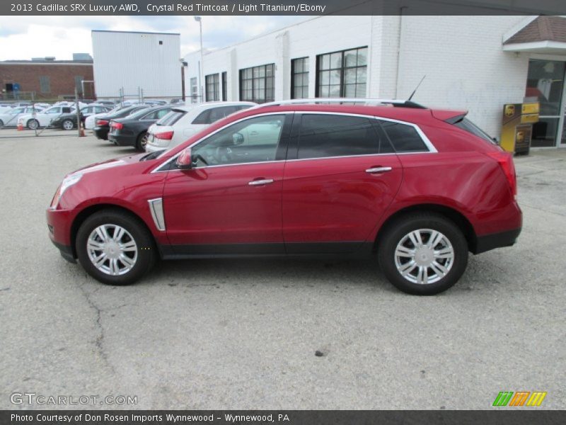 Crystal Red Tintcoat / Light Titanium/Ebony 2013 Cadillac SRX Luxury AWD