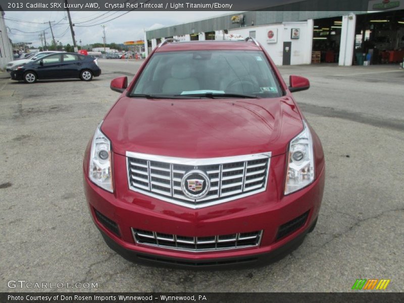 Crystal Red Tintcoat / Light Titanium/Ebony 2013 Cadillac SRX Luxury AWD
