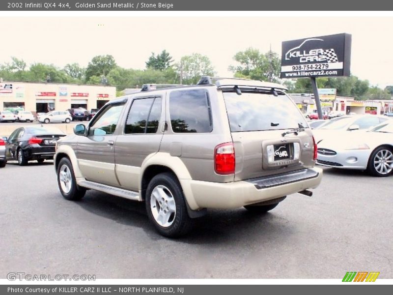 Golden Sand Metallic / Stone Beige 2002 Infiniti QX4 4x4