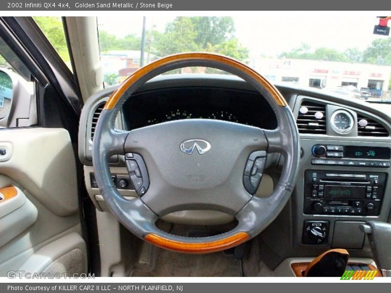 Golden Sand Metallic / Stone Beige 2002 Infiniti QX4 4x4