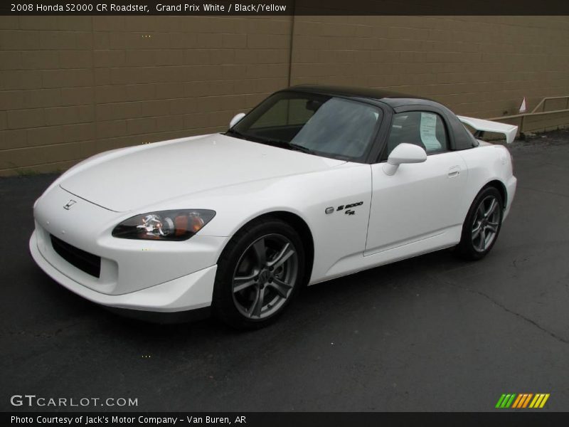Grand Prix White / Black/Yellow 2008 Honda S2000 CR Roadster