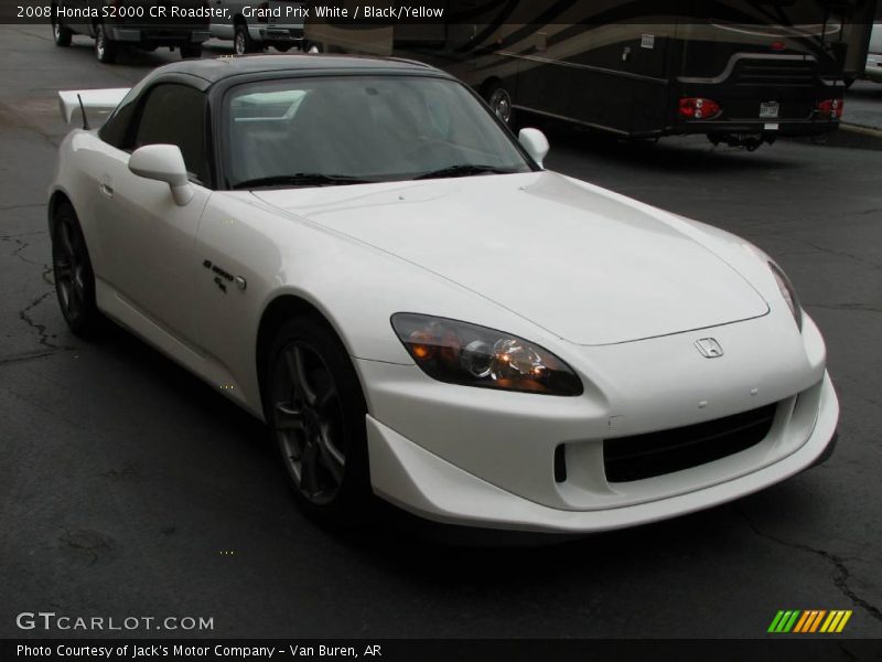 Grand Prix White / Black/Yellow 2008 Honda S2000 CR Roadster
