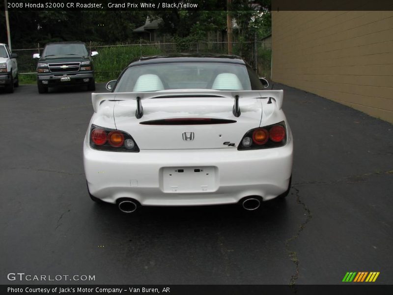Grand Prix White / Black/Yellow 2008 Honda S2000 CR Roadster