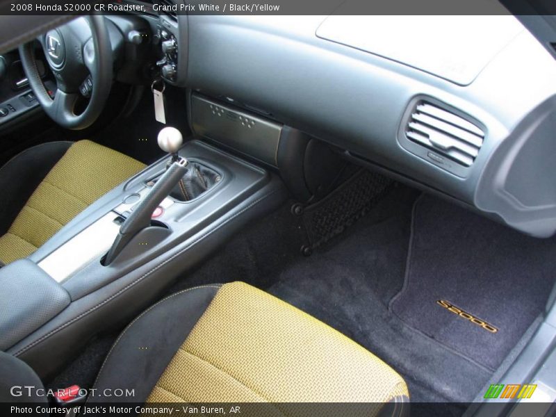 Grand Prix White / Black/Yellow 2008 Honda S2000 CR Roadster