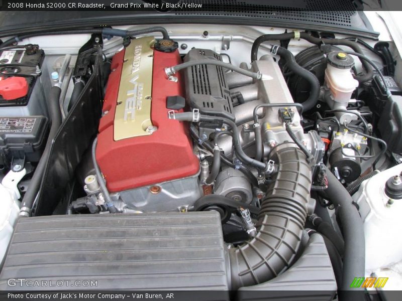 Grand Prix White / Black/Yellow 2008 Honda S2000 CR Roadster