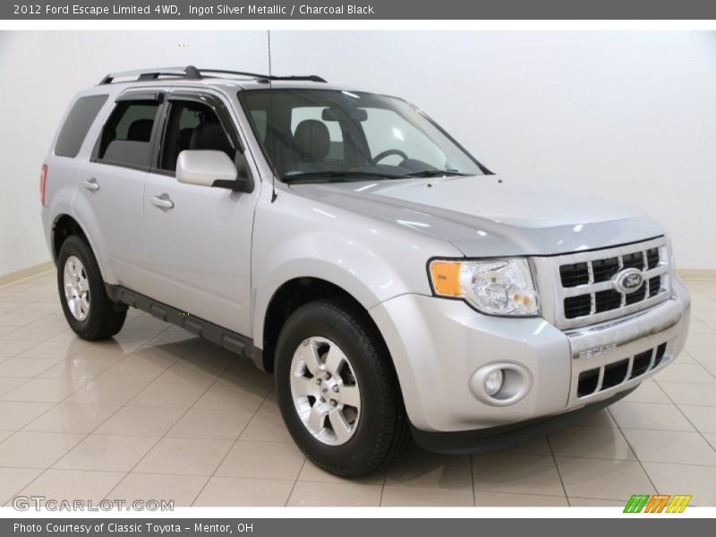Ingot Silver Metallic / Charcoal Black 2012 Ford Escape Limited 4WD