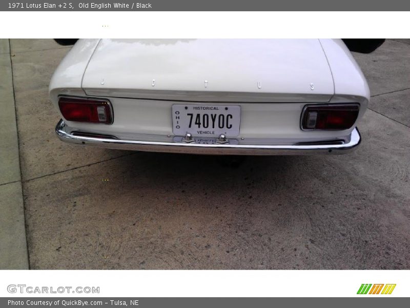 Old English White / Black 1971 Lotus Elan +2 S