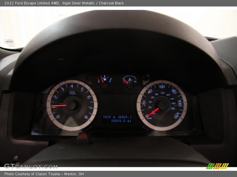 Ingot Silver Metallic / Charcoal Black 2012 Ford Escape Limited 4WD