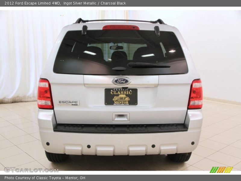 Ingot Silver Metallic / Charcoal Black 2012 Ford Escape Limited 4WD