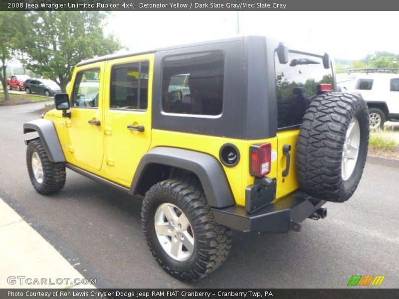 Detonator Yellow / Dark Slate Gray/Med Slate Gray 2008 Jeep Wrangler Unlimited Rubicon 4x4