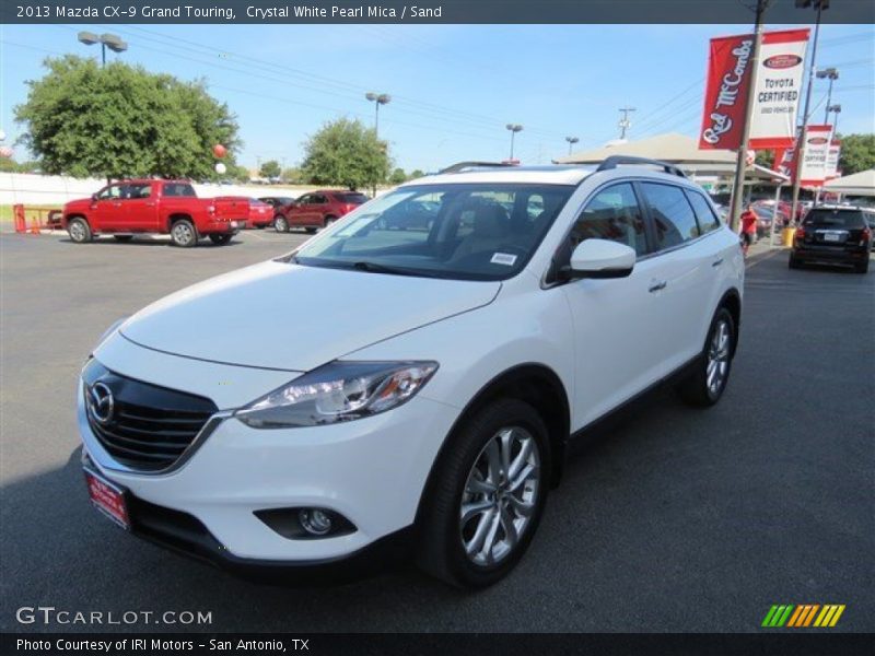 Crystal White Pearl Mica / Sand 2013 Mazda CX-9 Grand Touring