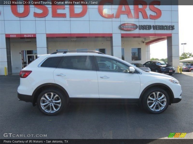 Crystal White Pearl Mica / Sand 2013 Mazda CX-9 Grand Touring