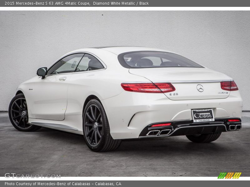 Diamond White Metallic / Black 2015 Mercedes-Benz S 63 AMG 4Matic Coupe