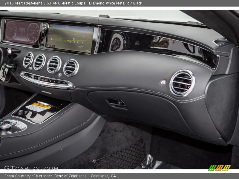 Diamond White Metallic / Black 2015 Mercedes-Benz S 63 AMG 4Matic Coupe