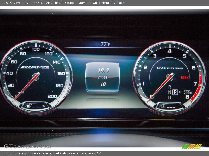 Diamond White Metallic / Black 2015 Mercedes-Benz S 63 AMG 4Matic Coupe