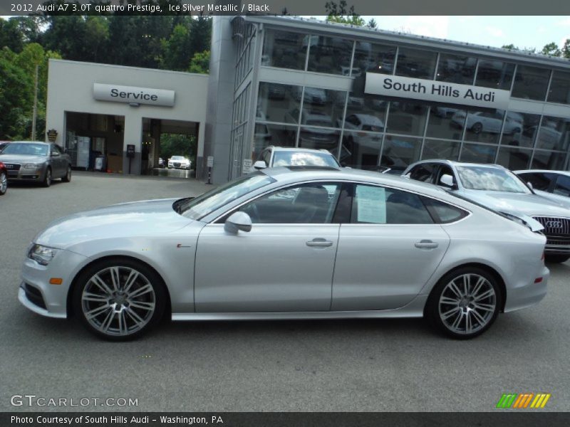 Ice Silver Metallic / Black 2012 Audi A7 3.0T quattro Prestige