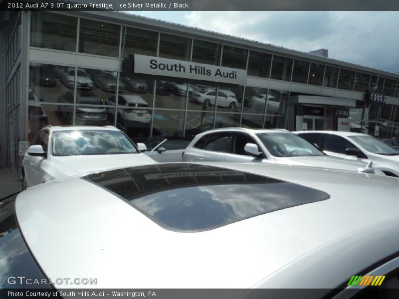Ice Silver Metallic / Black 2012 Audi A7 3.0T quattro Prestige