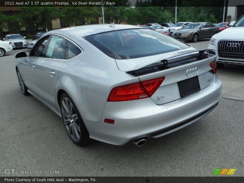 Ice Silver Metallic / Black 2012 Audi A7 3.0T quattro Prestige