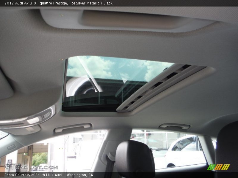 Ice Silver Metallic / Black 2012 Audi A7 3.0T quattro Prestige