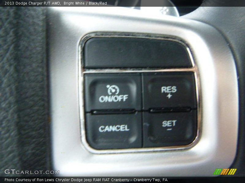 Bright White / Black/Red 2013 Dodge Charger R/T AWD