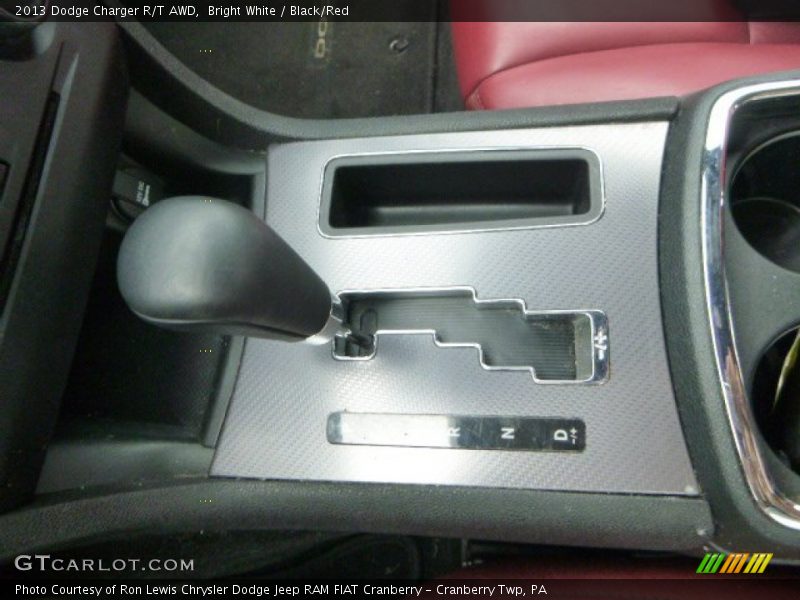 Bright White / Black/Red 2013 Dodge Charger R/T AWD