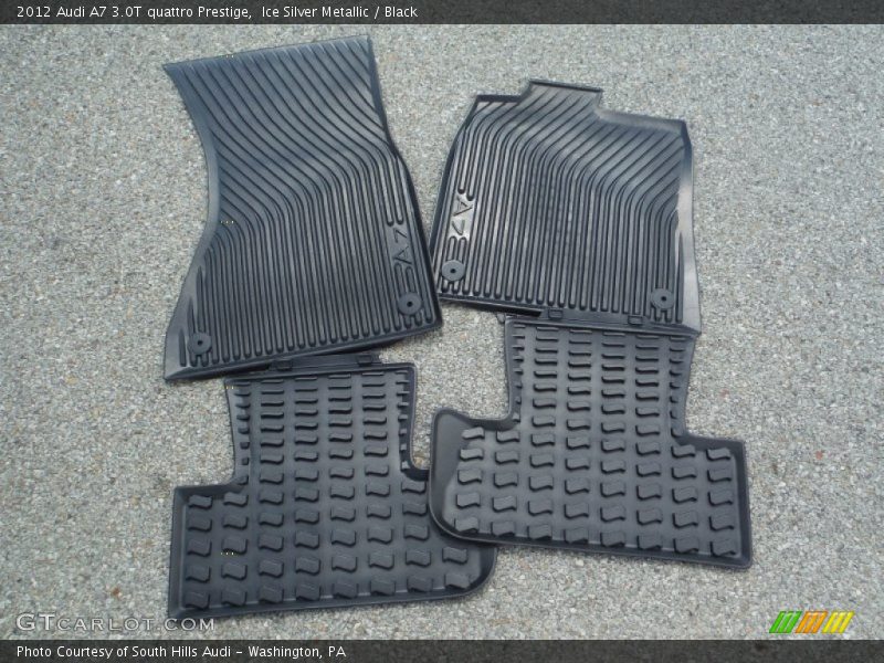 Ice Silver Metallic / Black 2012 Audi A7 3.0T quattro Prestige