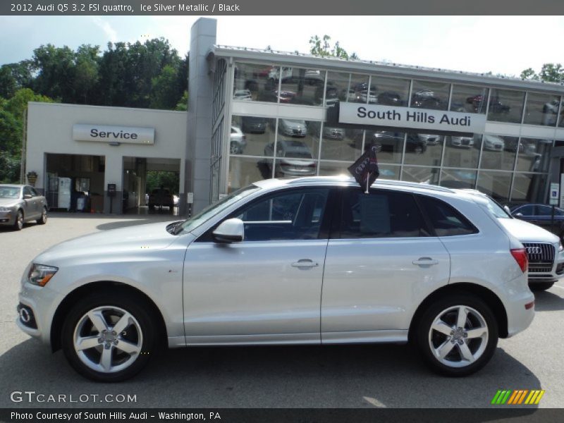 Ice Silver Metallic / Black 2012 Audi Q5 3.2 FSI quattro