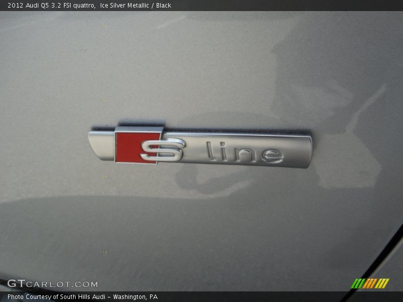 Ice Silver Metallic / Black 2012 Audi Q5 3.2 FSI quattro
