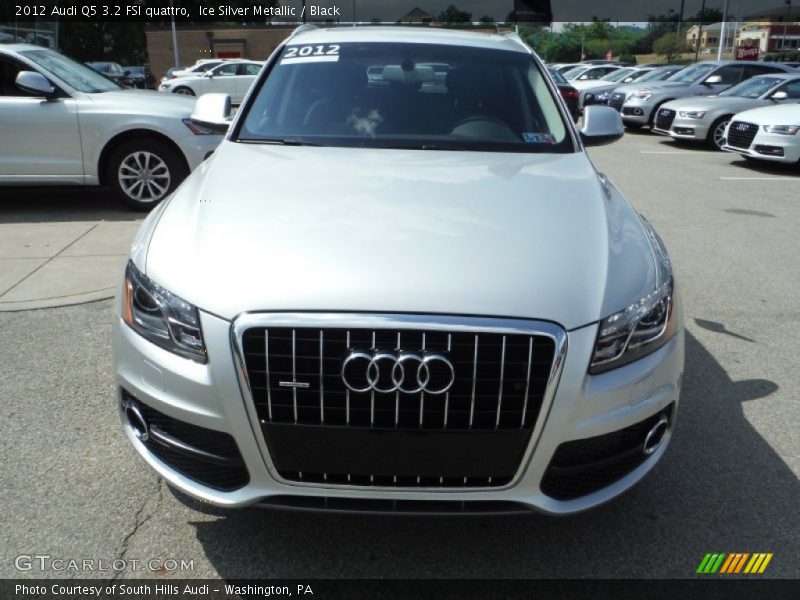 Ice Silver Metallic / Black 2012 Audi Q5 3.2 FSI quattro