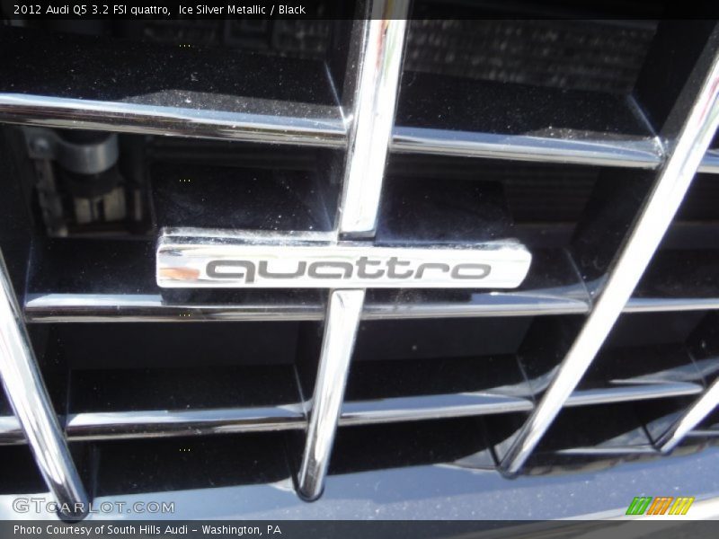Ice Silver Metallic / Black 2012 Audi Q5 3.2 FSI quattro