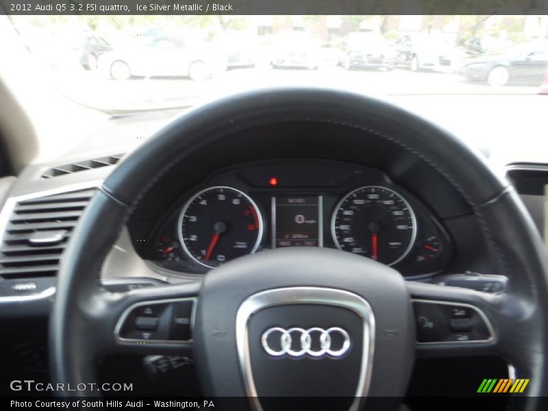 Ice Silver Metallic / Black 2012 Audi Q5 3.2 FSI quattro