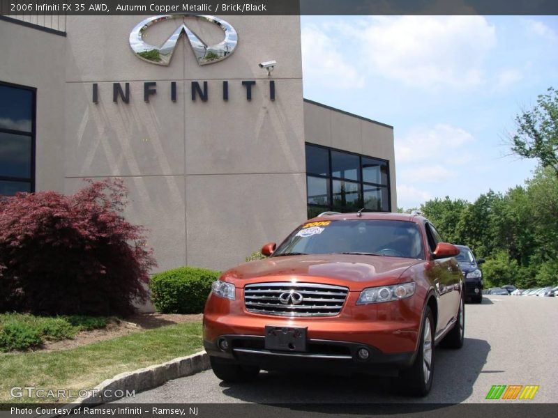 Autumn Copper Metallic / Brick/Black 2006 Infiniti FX 35 AWD