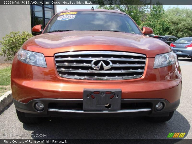 Autumn Copper Metallic / Brick/Black 2006 Infiniti FX 35 AWD