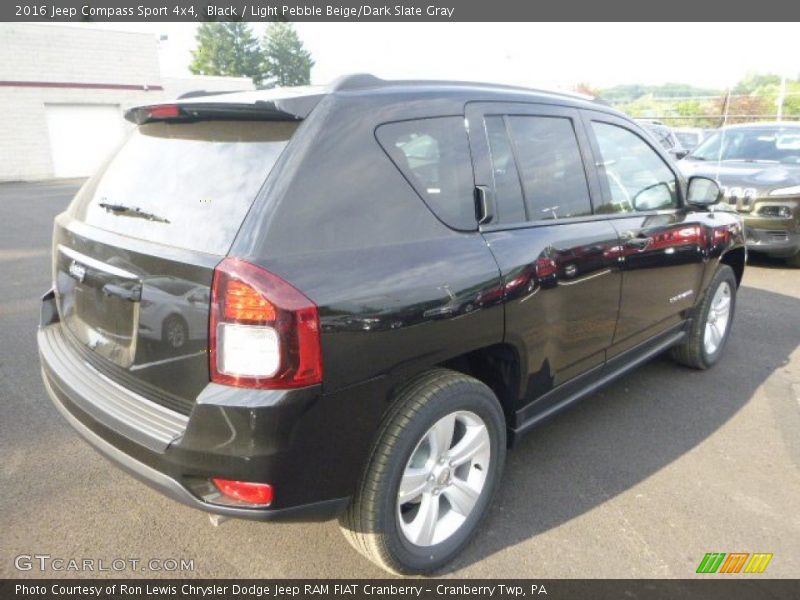 Black / Light Pebble Beige/Dark Slate Gray 2016 Jeep Compass Sport 4x4