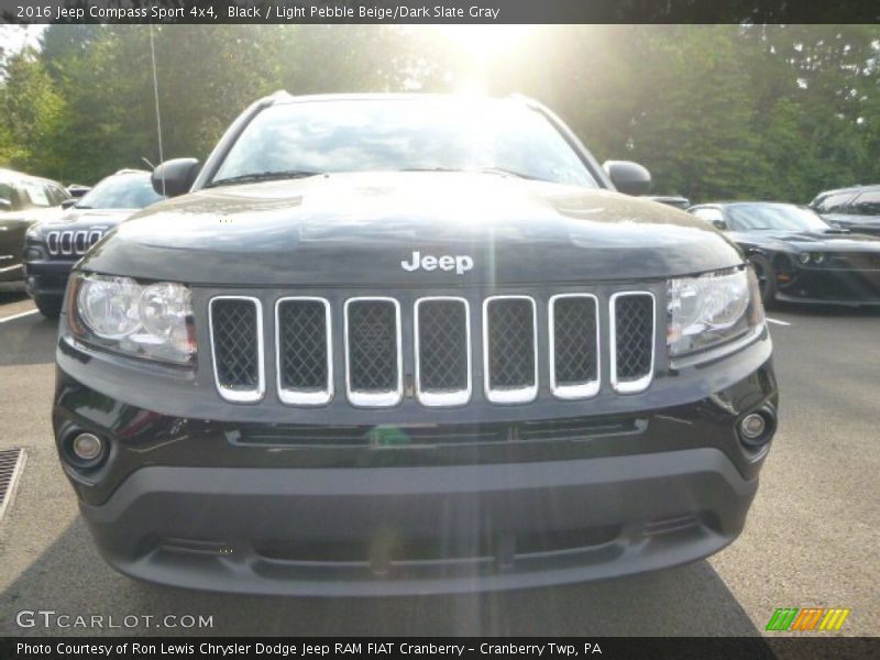 Black / Light Pebble Beige/Dark Slate Gray 2016 Jeep Compass Sport 4x4