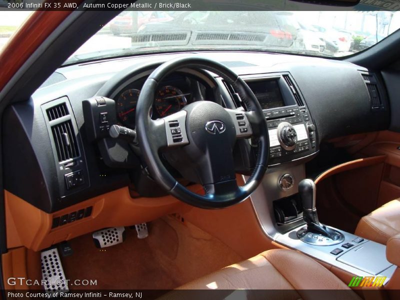 Autumn Copper Metallic / Brick/Black 2006 Infiniti FX 35 AWD